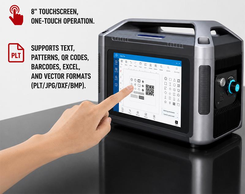Features of Handheld Laser Marking Machine 20W / 30W