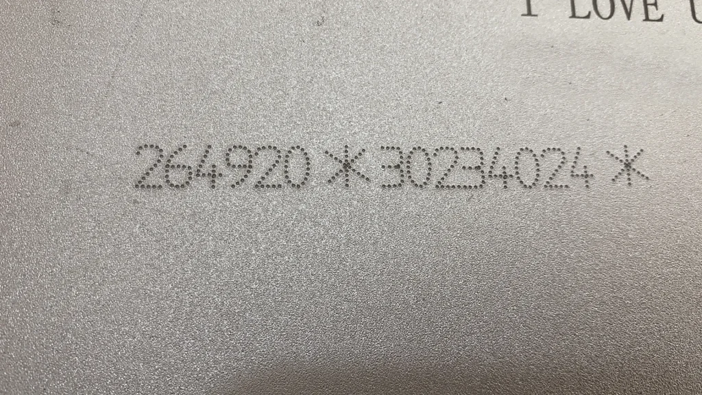 Marking Samples of Rechargeable Electric Marking Machine