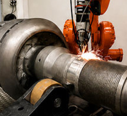 Heavy-Duty Platform Laser Cladding System Working Samples