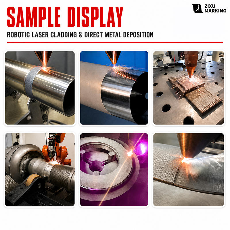 Heavy-Duty Platform Laser Cladding System Working Sample